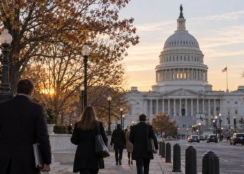 Capitolio de Estados Unidos en Washington D. C., sede del Congreso, en el contexto del debate sobre el déficit fiscal estadounidense.